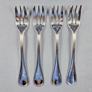 Christofle Albi Silverplate Vintage Cake Forks Set of 4 France